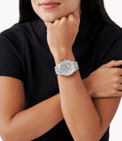 Michael Kors Ritz Chronograph Crystals Silver Dial Silver Steel Strap Watch for Women - MK6746 Authentic Buy Shop Now