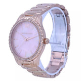 Michael Kors Layton Three Hand Pink Dial Rose Gold Steel Strap Watch For Women - MK6848 Authentic Buy Shop Now
