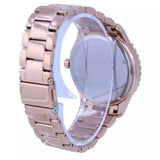 Michael Kors Layton Three Hand Pink Dial Rose Gold Steel Strap Watch For Women - MK6848 Authentic Buy Shop Now