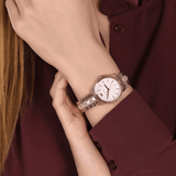 Michael Kors Runway Mother of Pearl Dial Rose Gold Steel Strap Watch For Women - MK6856 Authentic Buy Shop Now