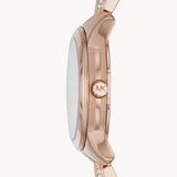 Michael Kors Sawyer Mother of Pearl White Dial Rose Gold Steel Strap Watch for Women - MK6282 Authentic Buy Shop Now
