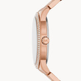 Michael Kors Tibby Quartz Rose Gold Dial Rose Gold Steel Strap Watch For Women - MK6880 Authentic Buy Shop Now