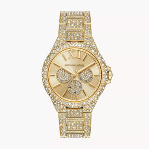 Michael Kors Camille Pavé Crystals Gold Dial Gold Steel Strap Watch for Women - MK6958 Authentic Buy Shop Now