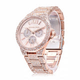 Michael Kors Camille Multifunctional Crystals Rose Gold Dial Rose Gold Steel Strap Watch for Women - MK6961 Authentic Buy Shop Now