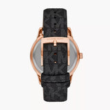 Michael Kors Tibby Multifunction Black Dial Black Leather Strap Watch For Women - MK6968 Authentic Buy Shop Now