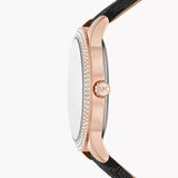 Michael Kors Tibby Multifunction Black Dial Black Leather Strap Watch For Women - MK6968 Authentic Buy Shop Now