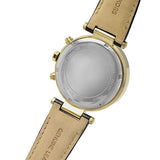 Michael Kors Parker Chronograph Black Dial Black Leather Strap Watch For Women - MK6984 Authentic Buy Shop Now