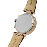 Michael Kors Parker Chronograph Red Dial Red Leather Strap Watch For Women - MK6986 Authentic Buy Shop Now