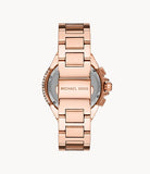 Michael Kors Layton Rose Gold Dial Rose Gold Steel Strap Watch for Women - MK6395 Authentic Buy Shop Now