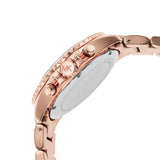 Michael Kors Everest Chronograph Silver Dial Rose Gold Steel Strap Watch For Women - MK7213 Authentic Buy Shop Now