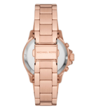 Michael Kors Everest Chronograph Silver Dial Rose Gold Steel Strap Watch For Women - MK7213 Authentic Buy Shop Now