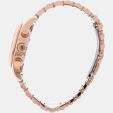 Michael Kors Everest Chronograph Silver Dial Rose Gold Steel Strap Watch For Women - MK7213 Authentic Buy Shop Now