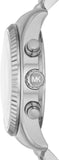 Michael Kors Parker Chronograph White Dial White Leather Strap Watch For Women - MK7226 Authentic Buy Shop Now