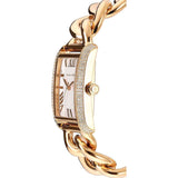 Michael Kors Emery Three Hand Silver Dial Gold Steel Strap Watch For Women - Mk7300 Authentic Buy Shop Now