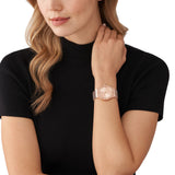 Michael Kors Runway Chronograph Rose Gold Dial Rose Gold Steel Strap Watch For Women - MK7327 Authentic Buy Shop Now