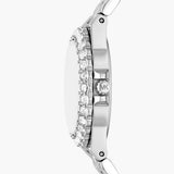 Michael Kors Lennox Three-Hand Blue Dial Silver Steel Strap Watch For Women - MK7397 Authentic Buy Shop Now