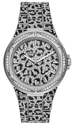 Michael Kors Lennox Analog Crystals Silver Dial Silver Steel Strap Watch For Women - MK7408 Authentic Buy Shop Now
