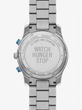 Michael Kors Runway Stop Hunger Blue Dial Silver Steel Strap Watch for Women - MK7427 Authentic Buy Shop Now