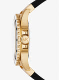 Michael Kors Everest Three-Hand Crystals Black Dial Black Rubber Strap Watch for Women - MK7440 Authentic Buy Shop Now