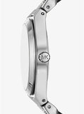 Michael Kors Lennox Pave Three-Hand Crystals Silver Dial Silver Steel Strap Watch for Women - MK7488 Authentic Buy Shop Now