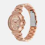Michael Kors Maren Chronograph Rose Gold Dial Rose Gold Steel Strap Watch for Women - MK7494 Authentic Buy Shop Now
