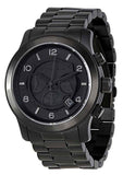 Michael Kors Runway Chronograph Black Dial Black Steel Strap Watch for Men - MK8157 Authentic Buy Shop Now