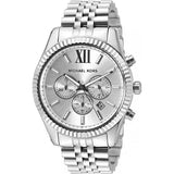 Michael Kors Lexington Silver Dial Silver Steel Strap Watch for Men - MK8405 Authentic Buy Shop Now