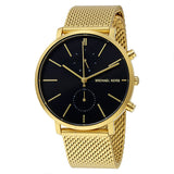 Michael Kors Jaryn Black Dial Gold Steel Strap Watch for Men - MK8503 Authentic Buy Shop Now