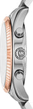 Michael Kors Lexington Chronograph Blue Dial Silver Steel Strap Watch For Men - MK8689 Authentic Buy Shop Now