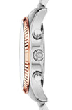 Michael Kors Lexington Chronograph Brown Dial Silver Steel Strap Watch For Men - MK8732 Authentic Buy Shop Now