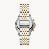 Michael Kors Bayville Chronograph Black Dial Two Tone Steel Strap Watch For Women - MK8872 Authentic Buy Shop Now