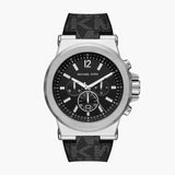 Michael Kors Dylan Chronograph Black Dial Black Rubber Strap Watch For Men - MK8903 Authentic Buy Shop Now