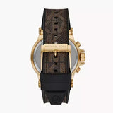 Michael Kors Dylan Chronograph Black Dial Brown Rubber Strap Watch For Men - MK8904 Authentic Buy Shop Now