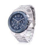 Michael Kors Lennox Chronograph Blue Dial Silver Steel Strap Watch For Men - MK8938 Authentic Buy Shop Now