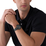 Michael Kors Blake Three-Hand Black Dial Black Steel Strap Watch for Men - MK9135 Authentic Buy Shop Now