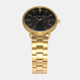Michael Kors Blake Quartz Black Dial Gold Steel Strap Watch for Men - MK9136 Authentic Buy Shop Now