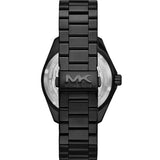 Michael Kors Maritime Three Hand Black Dial Black Steel Strap Watch for Men - MK9181 Authentic Buy Shop Now