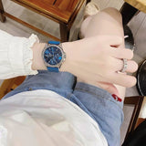 Michael Kors Mini Pilot Pave Blue Dial Blue Silicone Strap Watch for Women - MKO1004 Authentic Buy Shop Now