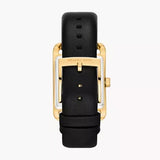 Michael Kors Monroe Three Hand Black Dial Black Leather Strap Watch for Women - MKO1027 Authentic Buy Shop Now
