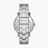 Michael Kors Corey Three Hand Pink Dial Silver Steel Strap Watch for Women - MKO1050 Authentic Buy Shop Now