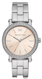 Michael Kors Corey Three Hand Pink Dial Silver Steel Strap Watch for Women - MKO1050 Authentic Buy Shop Now