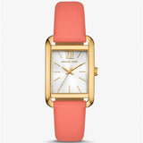 Michael Kors Petite Monroe White Dial Orange Leather Strap Watch for Women - MKO1060 Authentic Buy Shop Now