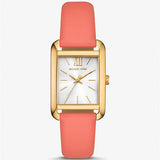 Michael Kors Petite Monroe White Dial Orange Leather Strap Watch for Women - MKO1060 Authentic Buy Shop Now