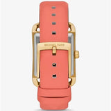 Michael Kors Petite Monroe White Dial Orange Leather Strap Watch for Women - MKO1060 Authentic Buy Shop Now
