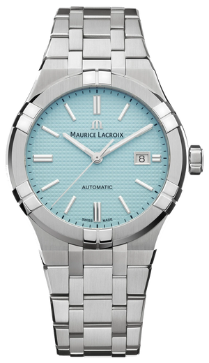 Maurice Lacroix Aikon Automatic Limited Summer Edition Blue Dial Silver Steel Strap Watch For Men - AI6008-SS00F-431-1 Authentic Buy Shop Now