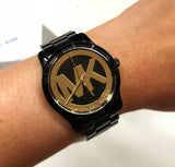 Michael Kors Runway Black Dial Black Steel Strap Watch for Women - MK6057 Authentic Buy Shop Now