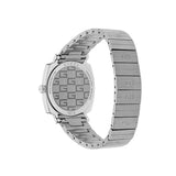 Gucci Grip Quartz Silver Dial Silver Steel Strap Watch For Men - YA157501 Authentic Buy Shop Now