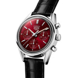 Tag Heuer Carrera Automatic Chronograph Red Dial Black Leather Strap Watch for Men - CBK221G.FC6479 Authentic Buy Shop Now