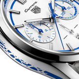 Tag Heuer Carrera Porsche RS 2.7 Automatic Chronograph White Dial White Nylon Strap Watch for Men - CBN2016.EB0275 Authentic Buy Shop Now