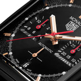 Tag Heuer Monaco Automatic Chronograph Black Dial Black Leather Strap Watch for Men - CBL2180.FC6497 Authentic Buy Shop Now